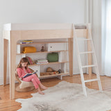 Oeuf Perch bunk bed birch and white 90x200 cm