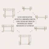 Oliver Furniture Wood Original Junior Bettsofa Weiß/Eiche 90x160 cm