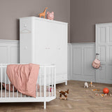 Oliver Furniture Wood Kleiderschrank 3-türig Weiß