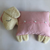 Engel & Bengel sheep cushion pink