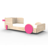 Mathy by bols Einzelbett Discovery Natur/Farbe, Kiefernholz + MDF