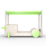 Mathy by bols Himmelbett Discovery Natur/Farbe, Kiefernholz + MDF