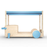 Mathy by bols Himmelbett Discovery Natur/Farbe, Kiefernholz + MDF