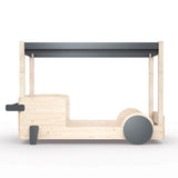 Mathy by bols Himmelbett Discovery Natur/Farbe, Kiefernholz + MDF