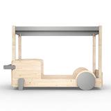 Mathy by bols Himmelbett Discovery Natur/Farbe, Kiefernholz + MDF