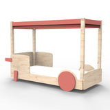 Mathy by bols Himmelbett Discovery Natur/Farbe, Kiefernholz + MDF