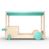 Mathy by bols Himmelbett Discovery Natur/Farbe, Kiefernholz + MDF