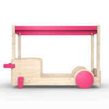 Mathy by bols Himmelbett Discovery Natur/Farbe, Kiefernholz + MDF