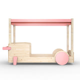 Mathy by bols Himmelbett Discovery Natur/Farbe, Kiefernholz + MDF