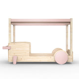 Mathy by bols Himmelbett Discovery Natur/Farbe, Kiefernholz + MDF