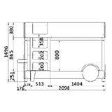 Mathy by bols Stockbett Discovery Natur/Farbe, Kiefernholz + MDF