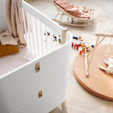 Oliver Furniture Wood Mini+ Basic Babybett Weiß/Eiche 68x122 cm