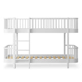 Oliver Furniture Wood Original Bunk Bed White & Oak 90x200 cm