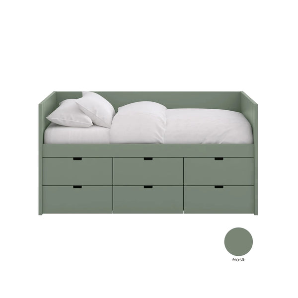 Muba Bespoke sofa bed block with 6 drawers 90x200 cm