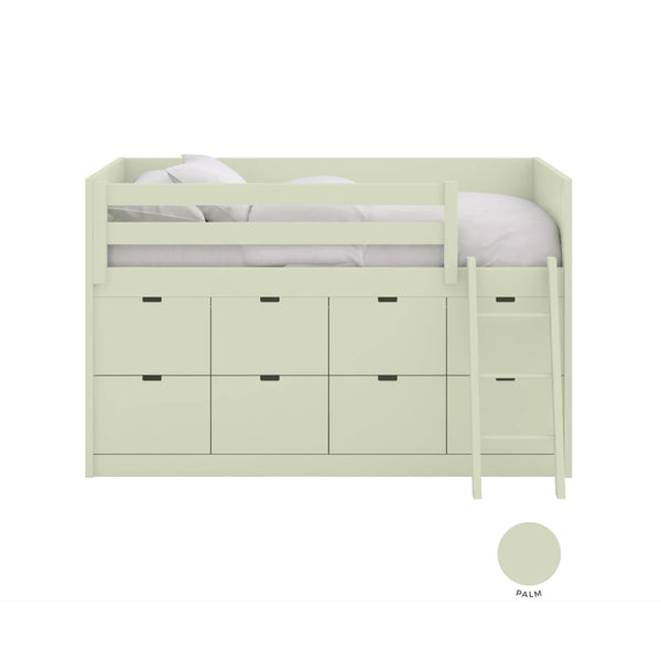 Muba Bespoke sofa bed Block XL with 8 drawers 90x190 cm