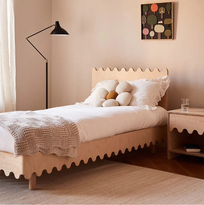 Oeuf Bett Einzelbett Moss Birke 90x200cm