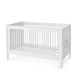 Isle of dogs baby bed white, with slip rungs incl. conversion set 70x140 cm