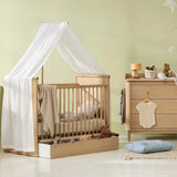 Oliver Furniture Camp Novel Betthimmel für Babybett transparent weiß