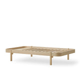Oliver Furniture Wood Lounger Bed White/Oak 120x200 cm