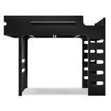 Rafa-kids F-Hochbett Schwarzes Laminat 90x200 cm