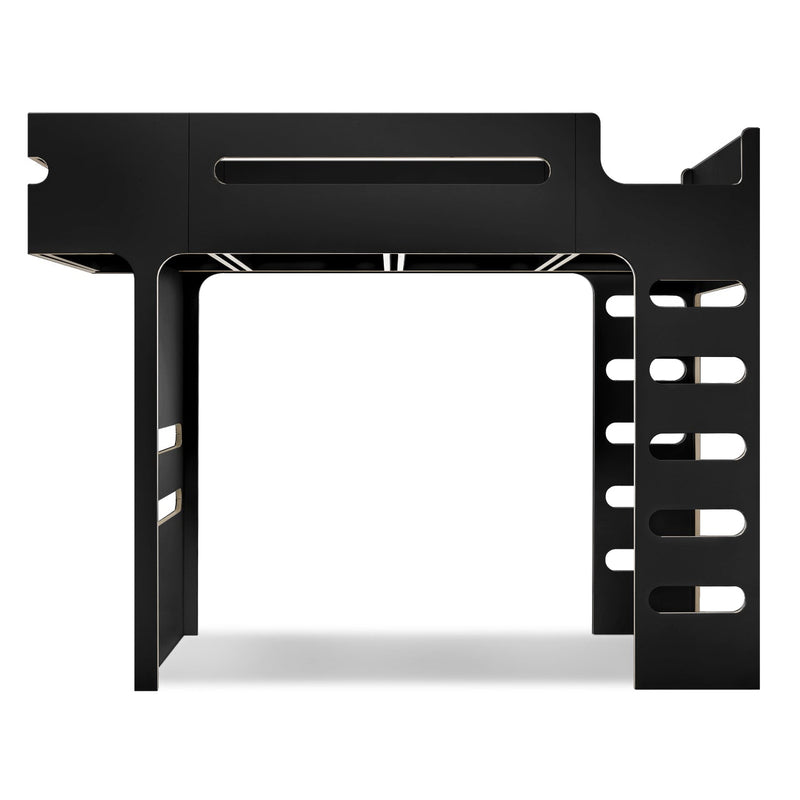 Rafa-kids F-Hochbett Schwarzes Laminat 90x200 cm