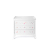 Isle of dogs Design Wickelkommode Weiss bemalt