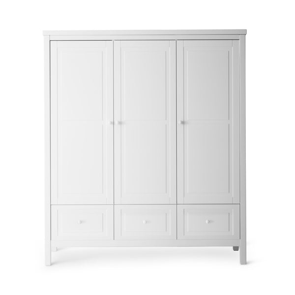 Isle of dogs Design Kleiderschrank 3-türig weiß