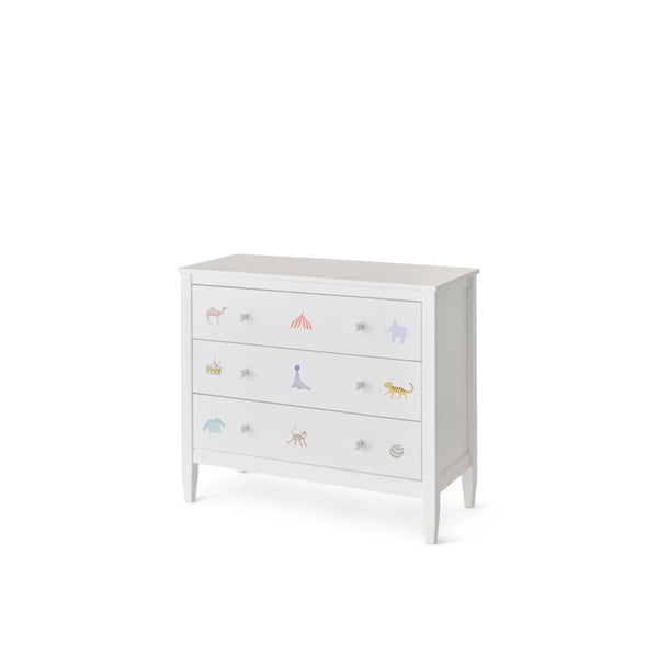 Isle of dogs Design Kommode weiss bemalt