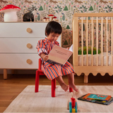 Oeuf Mini Library bedside table in white birch
