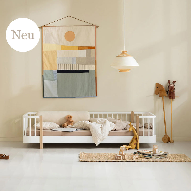 Oliver Furniture Wood Original Bed White/Oak 90x200 cm