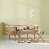 Oliver Furniture Wood Original Junior sofa bed white/oak 90x160 cm