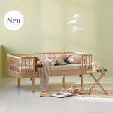 Oliver Furniture Wood Original Junior sofa bed white/oak 90x160 cm