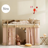 Oliver Furniture Wood Original mezzanine bed white/oak 90x200 cm