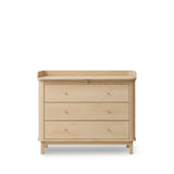 Oliver Furniture Wood Wickelplatte groß für Kommode mit 3 Schubladen Eiche