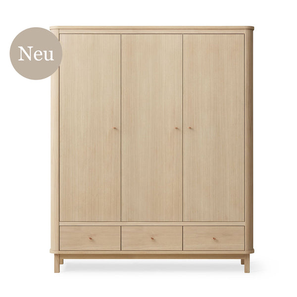 Oliver Furniture Wood Kleiderschrank 3-türig, Eiche