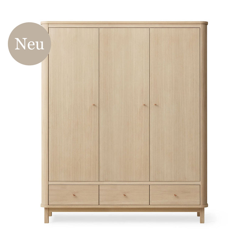 Oliver Furniture Wood Kleiderschrank 3-türig, Eiche