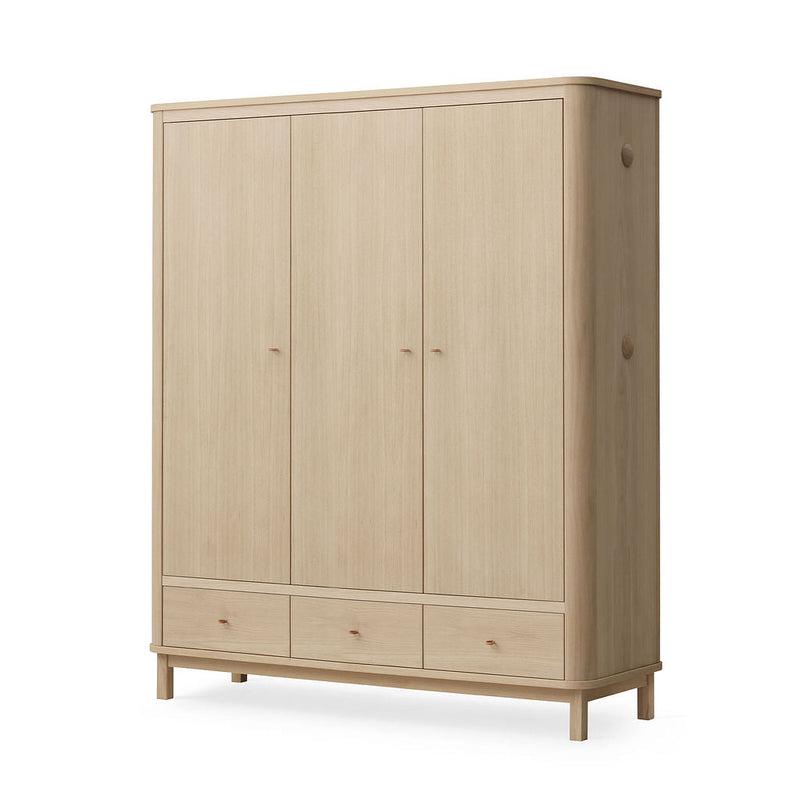 Oliver Furniture Wood Kleiderschrank 3-türig, Eiche