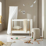 Oliver Furniture Wood Mini+ Basic Babybett Weiß/Eiche 68x122 cm