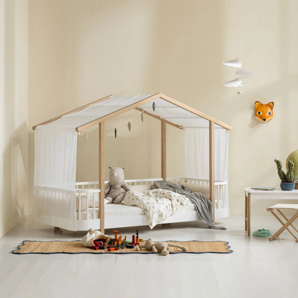 Oliver Furniture Curtain for mezzanine bed and Wood bunk bed