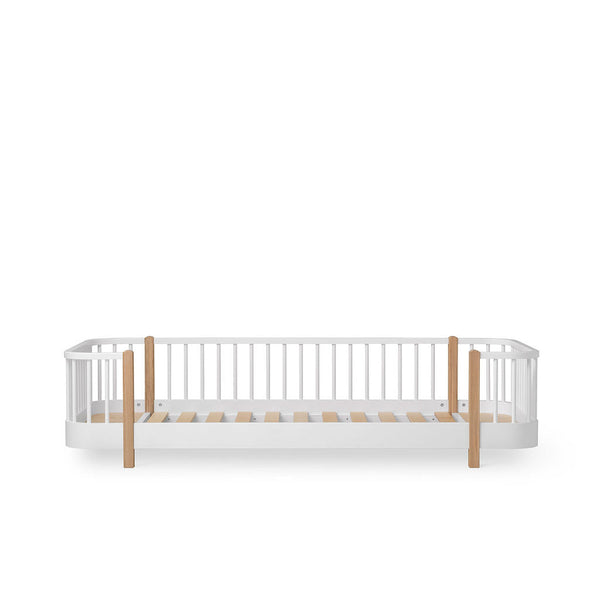 Oliver Furniture Wood Original Bed White/Oak 90x200 cm