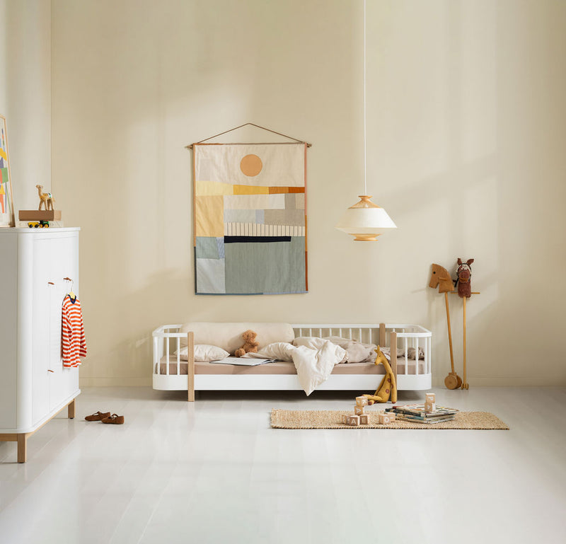 Oliver Furniture Wood Original Bed White/Oak 90x200 cm