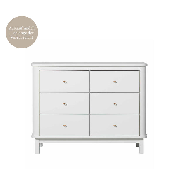 Oliver Furniture Wood Kommode mit 6 Schubladen Weiß