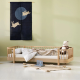Oliver Furniture Wood Original Bed White/Oak 90x200 cm
