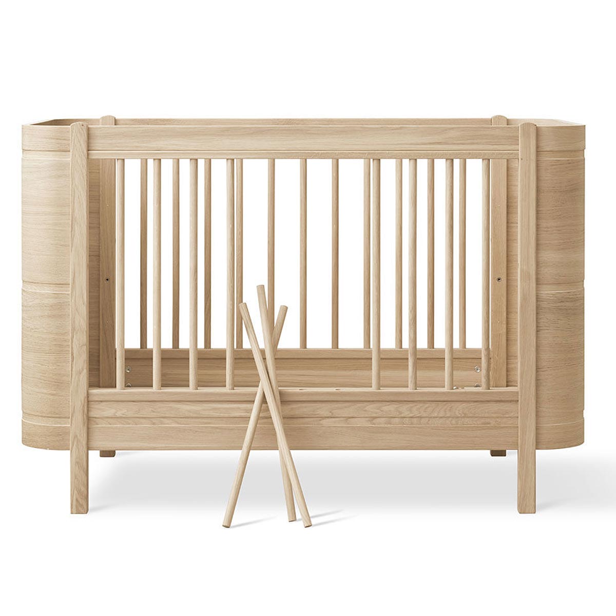 Oliver Furniture Wood Mini+ Babybett inkl. Umbauset Juniorbett Eiche 6