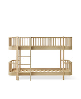 Oliver Furniture Wood Original mezzanine bed white/oak 90x200 cm