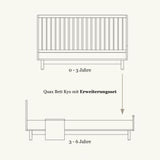 Quax Hai No Ki baby bed ash 60x120 cm