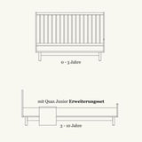Quax Hai No Ki baby bed ash 60x120 cm