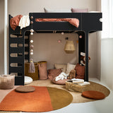 Rafa-kids F-Hochbett Schwarzes Laminat 90x200 cm