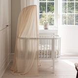 Sebra Babybett Himmelhalterung und Himmel in weiss bei Engel und Bengel