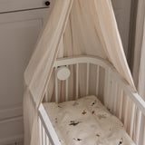 Sebra Babybett Himmelhalterung in weiss bei Engel und Bengel